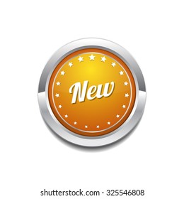 New Collection Yellow Vector Icon Button
