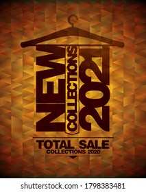 New collections 2021, total sale collections 2020 year - fashion advertising poster design