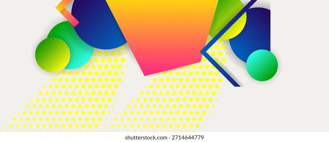 Neue Farbe 2026 Dancing Cloud Hintergrund mit geometrischen Elementen, Linien und Punkten für Text, universelles Design, Bannerkonzept