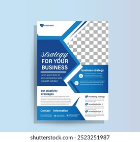 new and color full mockup business flyer