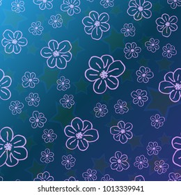 New color pattern with many flower.