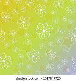 New color pattern with many flower.