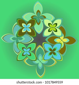 New color pattern with many flower.