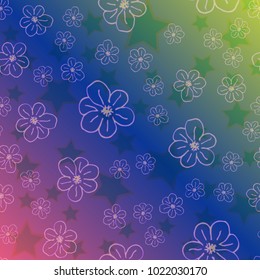 New color pattern with many flower.