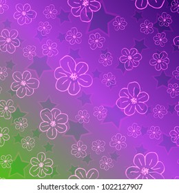 New color pattern with many flower.
