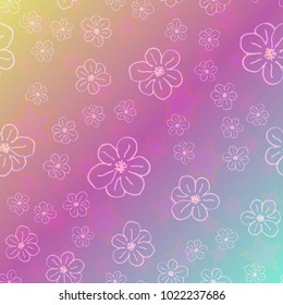 New color pattern with many flower.
