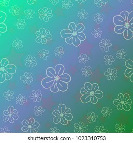 New color pattern with many flower.