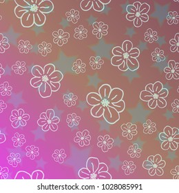 New color pattern with many flower.