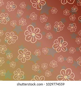 New color pattern with many flower.