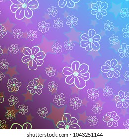 New color pattern with many flower.