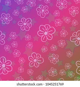 New color pattern with many flower.