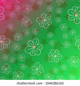New color pattern with many flower.