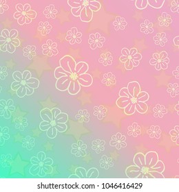 New color pattern with many flower.