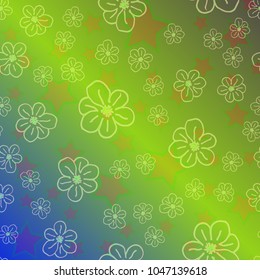 New color pattern with many flower.