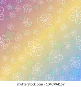 New color pattern with many flower.