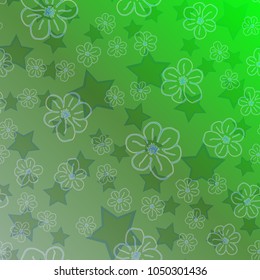 New color pattern with many flower.