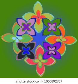 New color pattern with many flower.