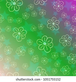 New color pattern with many flower.