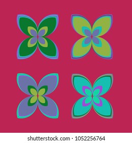 New color pattern with many flower.