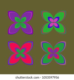 New color pattern with many flower.