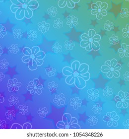 New color pattern with many flower.
