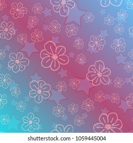 New color pattern with many flower.