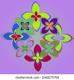 New color pattern with many flower.