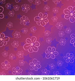 New color pattern with many flower.