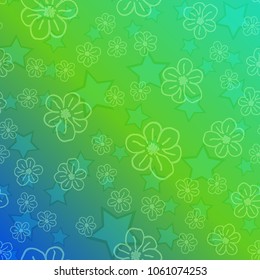 New color pattern with many flower.