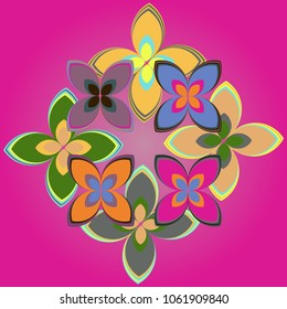 New color pattern with many flower.