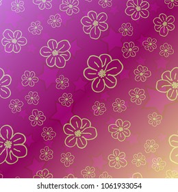New color pattern with many flower.