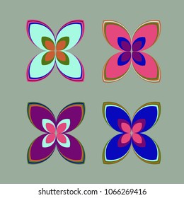New color pattern with many flower.