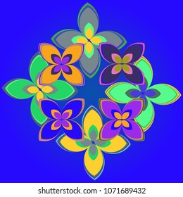 New color pattern with many flower.