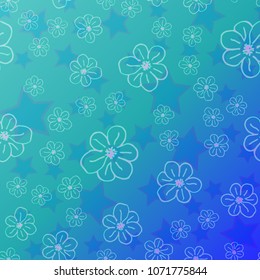 New color pattern with many flower.