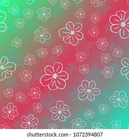 New color pattern with many flower.