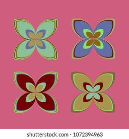 New color pattern with many flower.