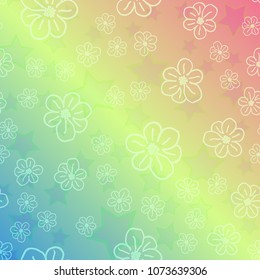 New color pattern with many flower.