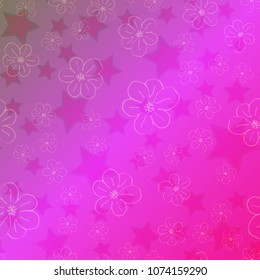 New color pattern with many flower.