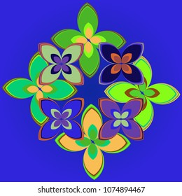 New color pattern with many flower.