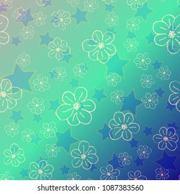 New color pattern with many flower.