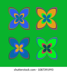 New color pattern with many flower.