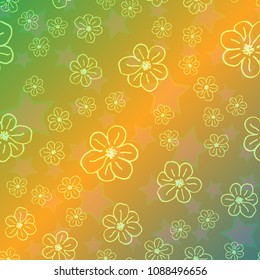 New color pattern with many flower.