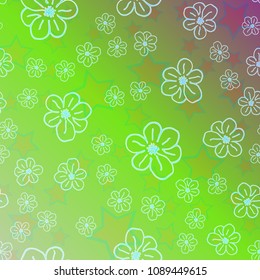New color pattern with many flower.