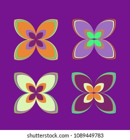 New color pattern with many flower.