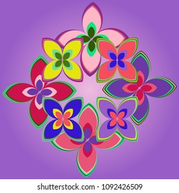 New color pattern with many flower.