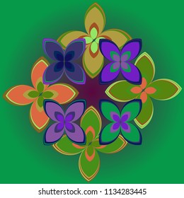 New color pattern with many flower.