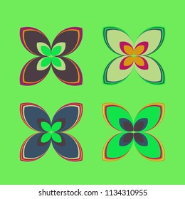 New color pattern with many flower.