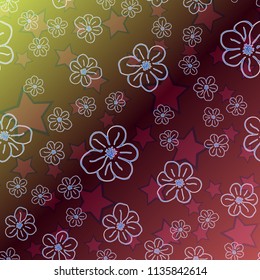 New color pattern with many flower.