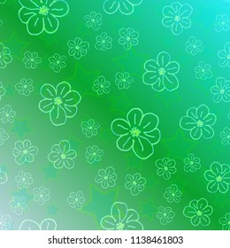 New color pattern with many flower.