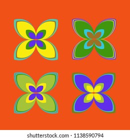 New color pattern with many flower.